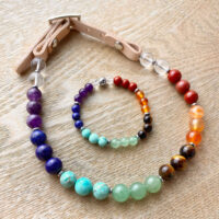 Bracelet lithothérapie assorti au collier de votre chat
