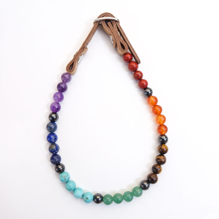 Collier rééquilibrant 7 chakras + hématite magnétique – Image 2