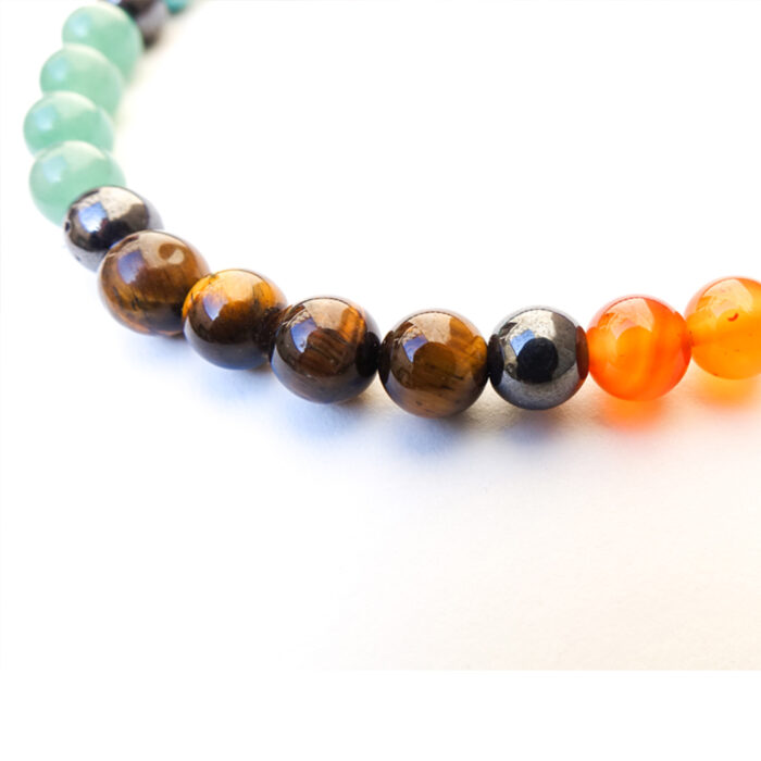 Collier rééquilibrant 7 chakras + hématite magnétique – Image 7